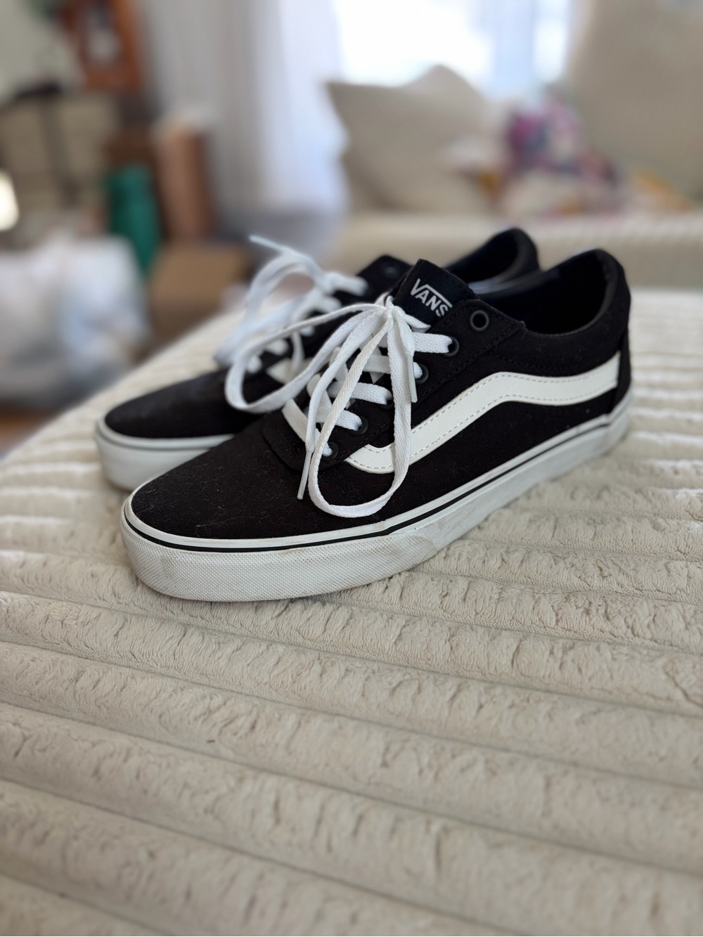 Vans Black and White Sneakers